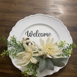 Home decor welcome  Plastic plate
