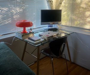 Urban outfitters glass top desk -$60 OBO