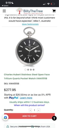 Charles-Hubert Paris pocket watch