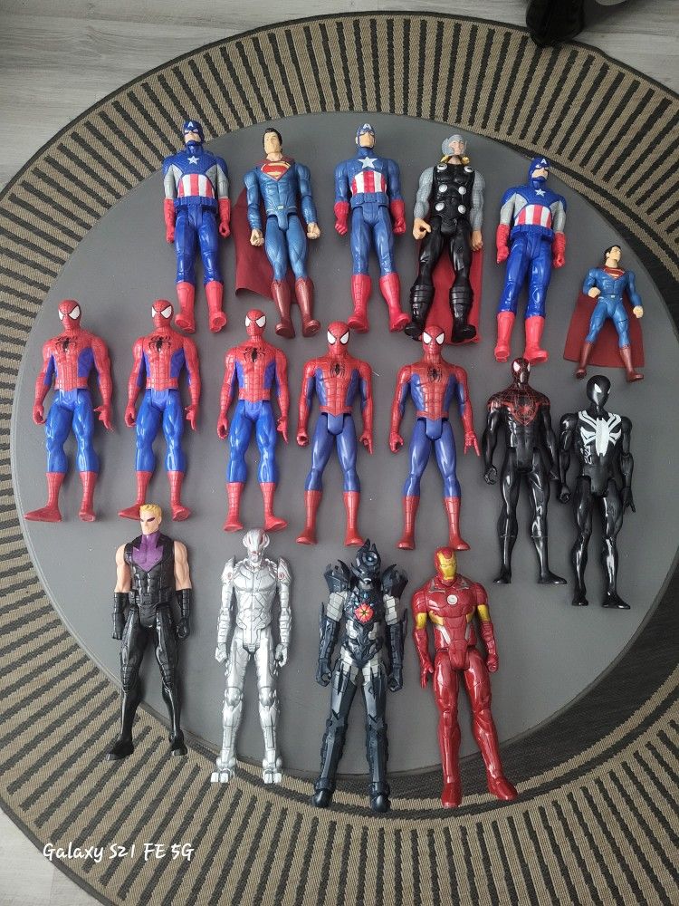 Spider-Man , Iron Man ,Thor Superman Toys
