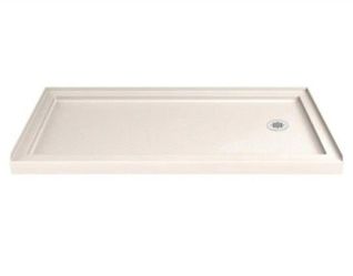 DreamLine SlimLine 60 in. x 30 in. Single Threshold Shower Pan Base in Biscuit with Right Hand Drain