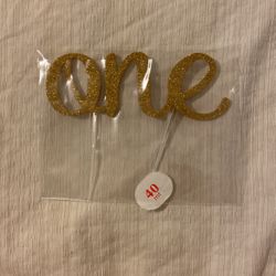 One cake Topper 