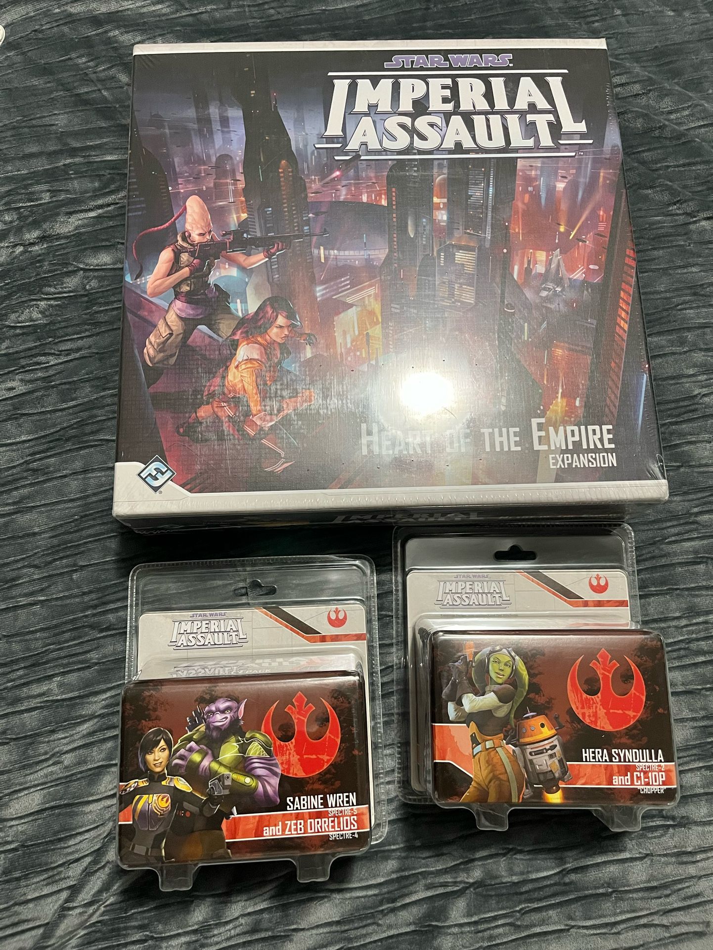 Star Wars Imperal Assault Heart Of The Empire Expansion Bundle!!