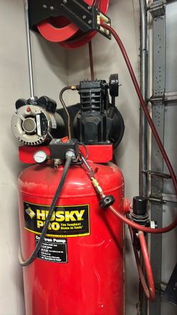 Husky 60gal Compressor With Reel & Reg