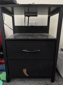 Nightstand With Charging Station 