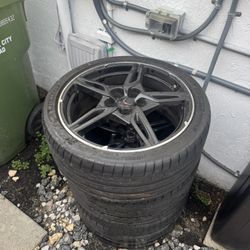 Chevy C8 Rims With Michellin Pilot Sport Tires 