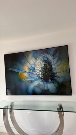 Large Framed Abstract Art Print