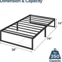 twin bed frame (including mattress)