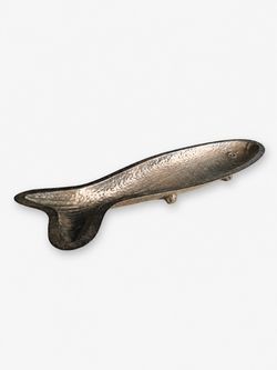 Mid-Century Modern Hand Hammered Silver Fish Serving Plate by Marilena Mariotto, c.1960’s - Delivery Available