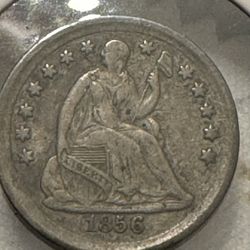 1856 Seated Liberty 1/2 Dime #3