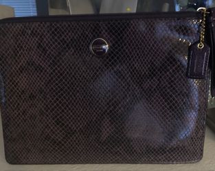 Coach iPad mini case, purple snake skin