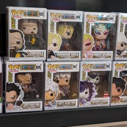 Funko Pops - One Piece, WWE, Pokemon, Flocked, Diamond, Chase, Convention Exclusives