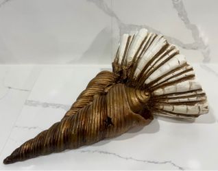 Decorative Resin Seashell Sculpture