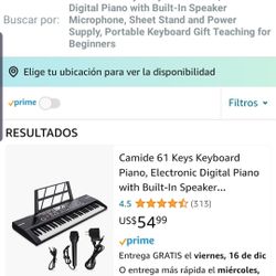Electric keyboard with mic