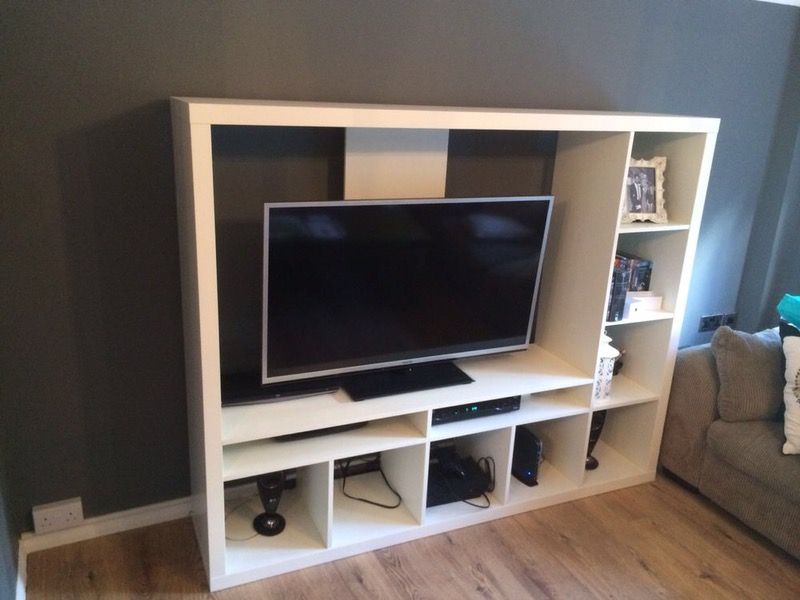 IKEA Lappland White Entertainment Center TV stand