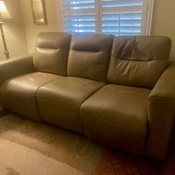 Leather Reclining Couch