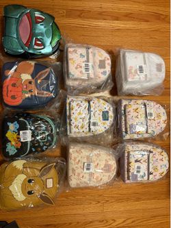 Loungefly backpacks Pokemon Sanrio hello kitty $40 and up Harry Potter