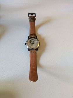 Thomas Earnshaw Automatic Watch Brown Leather Strap