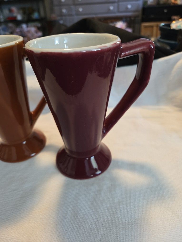 MCM 1950s Chefware "Twin Peaks" Diner Diner Mugs Set of 2