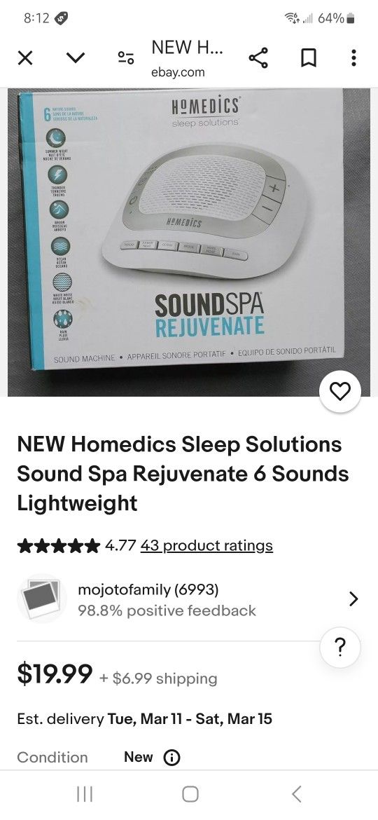 Homedics Sleep Solutions