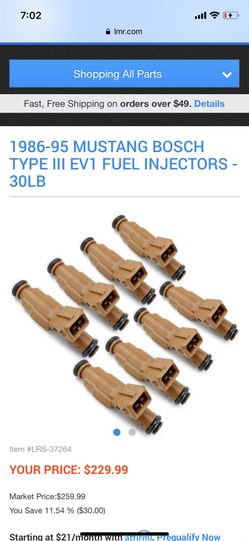 30lb Fuel injectors 5.0