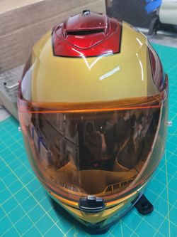 Iron man motorcycle helmet