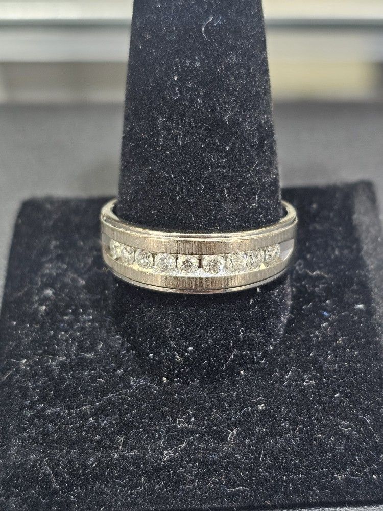14kt WG Diamond Wedding Band. (C-5) SIZE 12.5 ASK FOR RYAN. #(contact info removed)71