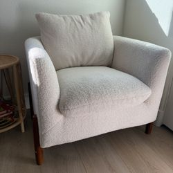 Cream Sherpa Sofa 