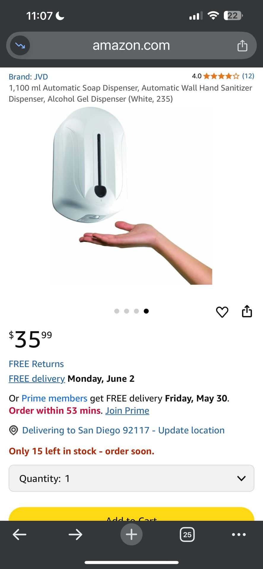 Hand sanitizer Dispenser With Metal Stand