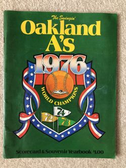 Oakland A’s 1976 World Champions Souvenir Yearbook