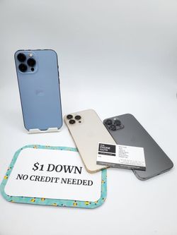 Apple iPhone 13 Pro Max - 90 DAY WARRANTY - $1 DOWN - NO CREDIT NEEDED 