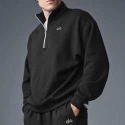 NWT  100% AUTHENTIC ALO ACCOLADE 1/4 ZIP PULL OVER