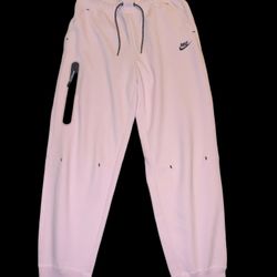 Nike Tech Fleece Women M Pink Joggers 