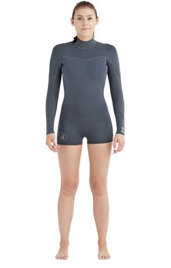 Body Glove WOMEN'S SMOOTHIES 2MM BACK-ZIP L/A SPRINGSUIT - GUN METAL