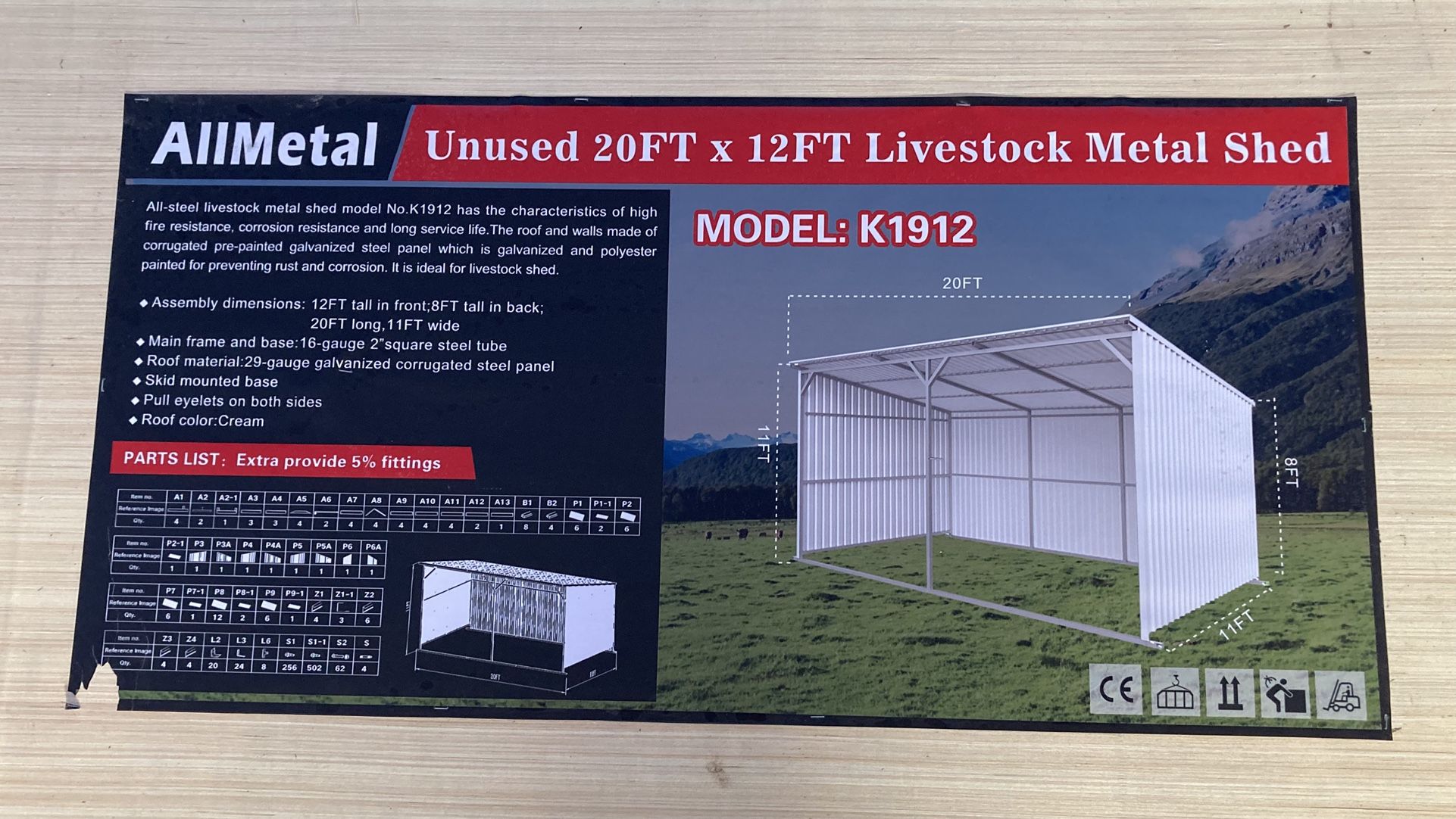 Livestock Shelter, Goat, Pig, Sheep, Llama Shed