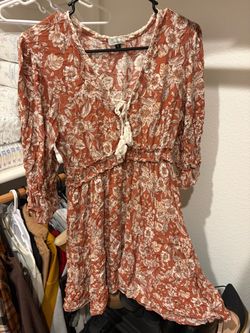 Floral Boho Mini Dress Size XL