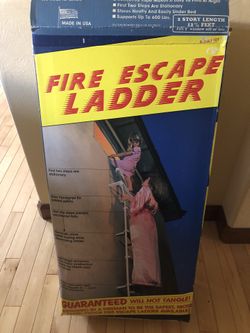 Second Floor Fire Escape Ladder Still In Box 