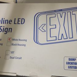 SLIMLINE LED EXIT SIGNS 3 AVAILABLE 