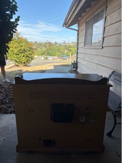 Old tv built in a cabinet