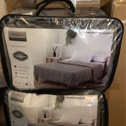 Haowaner Weighted Blankets 15lbs Gray 