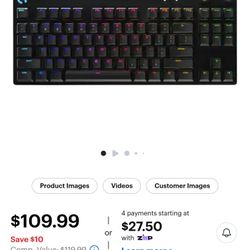 Logitech Pro wired Gaming Keyboard 