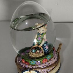 2008 JIM SHORE EGG GLOBE PAPERWEIGHT4.4"×2.5"- S94M94