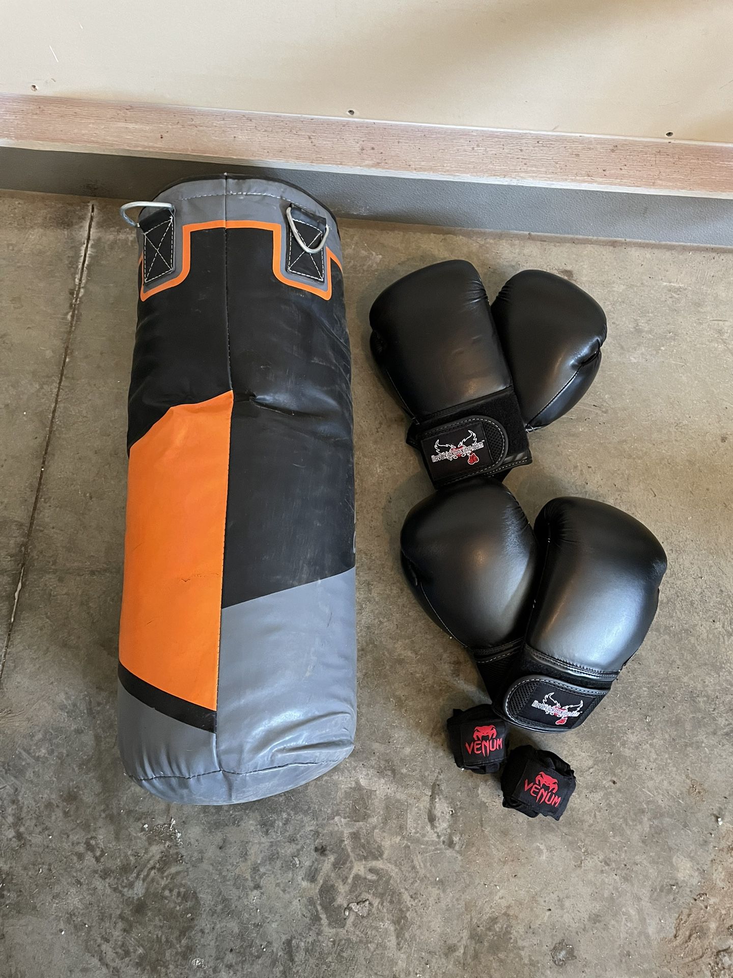 RDX Punching Bag + Gloves + Wrist Wrap