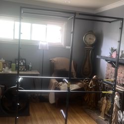 Full size bed frame has all of the pieces