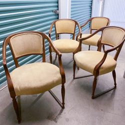 4 Antique Captain Chairs