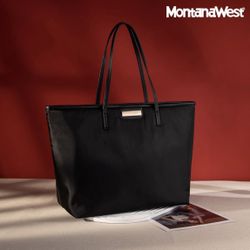 Black Montana West Structured Tote Bag
