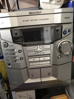 Sharp CD-ES600 3-Disc Stereo Boombox w/ Remote Control