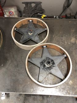 Bbq pit wagon wheels