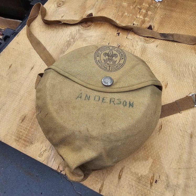 Vintage Boy Scout Mess kit, cooking, normal wear