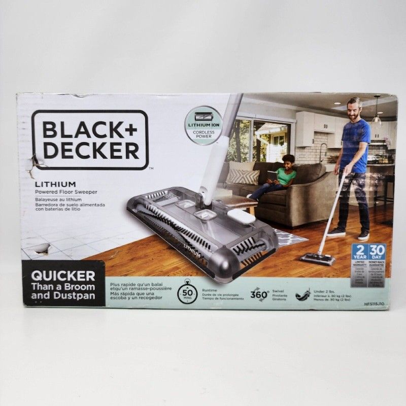 Black & Decker Cordless Powered Floor Sweeper